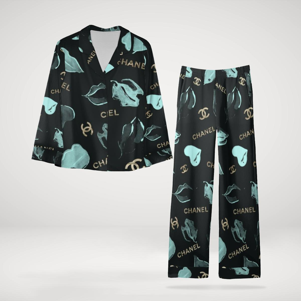 Chanel Luxury Loungewear Set in Bold Monogram Pattern