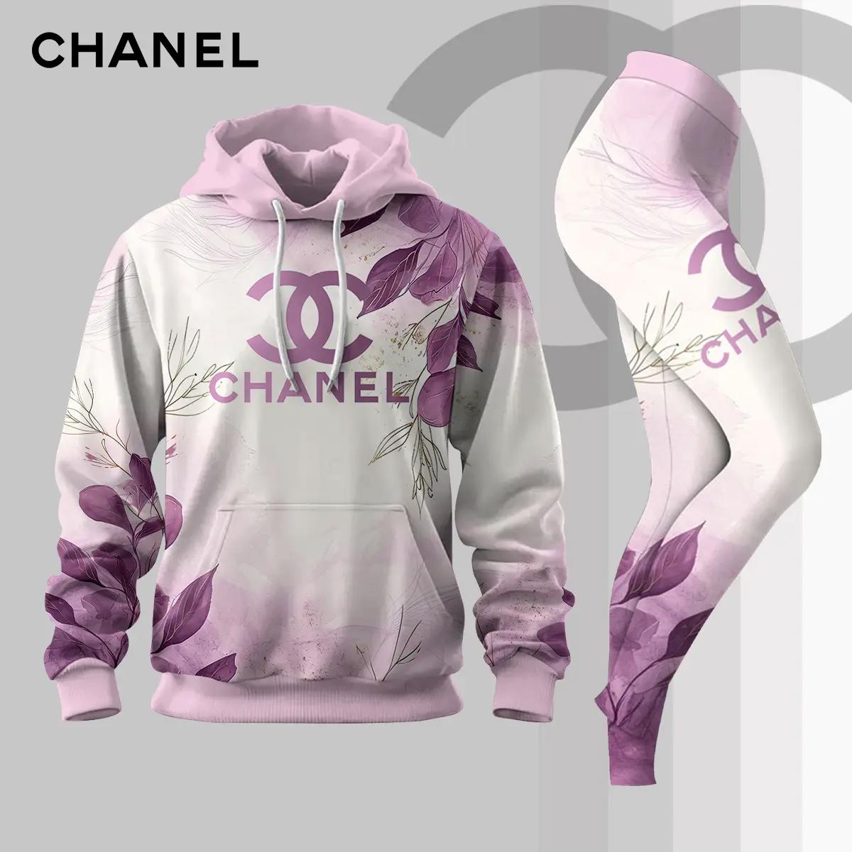 Chanel Purple Flora Hoodie Elegance