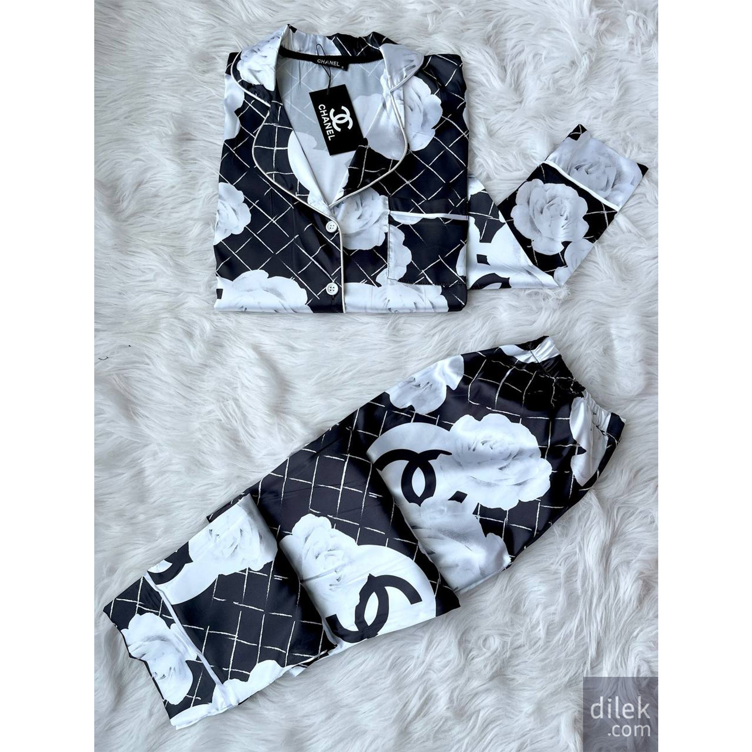 Chanel Statement Silk Robe Set