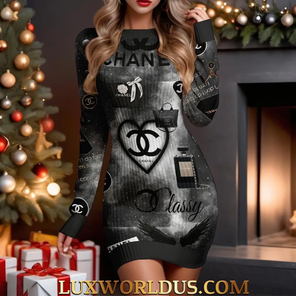 Chanel Statement Sweater Dress | Luxurious Iconic Design