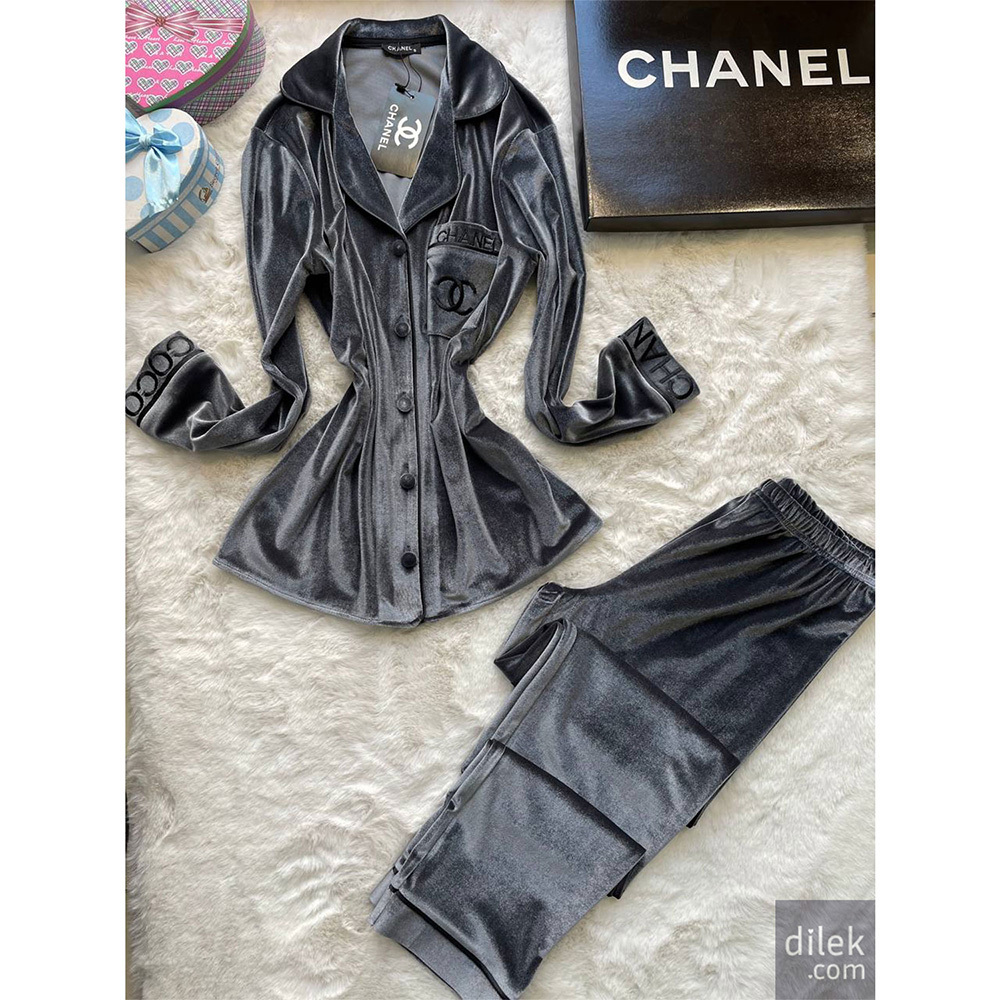 Chanel Velvet Suit and Lounge Set