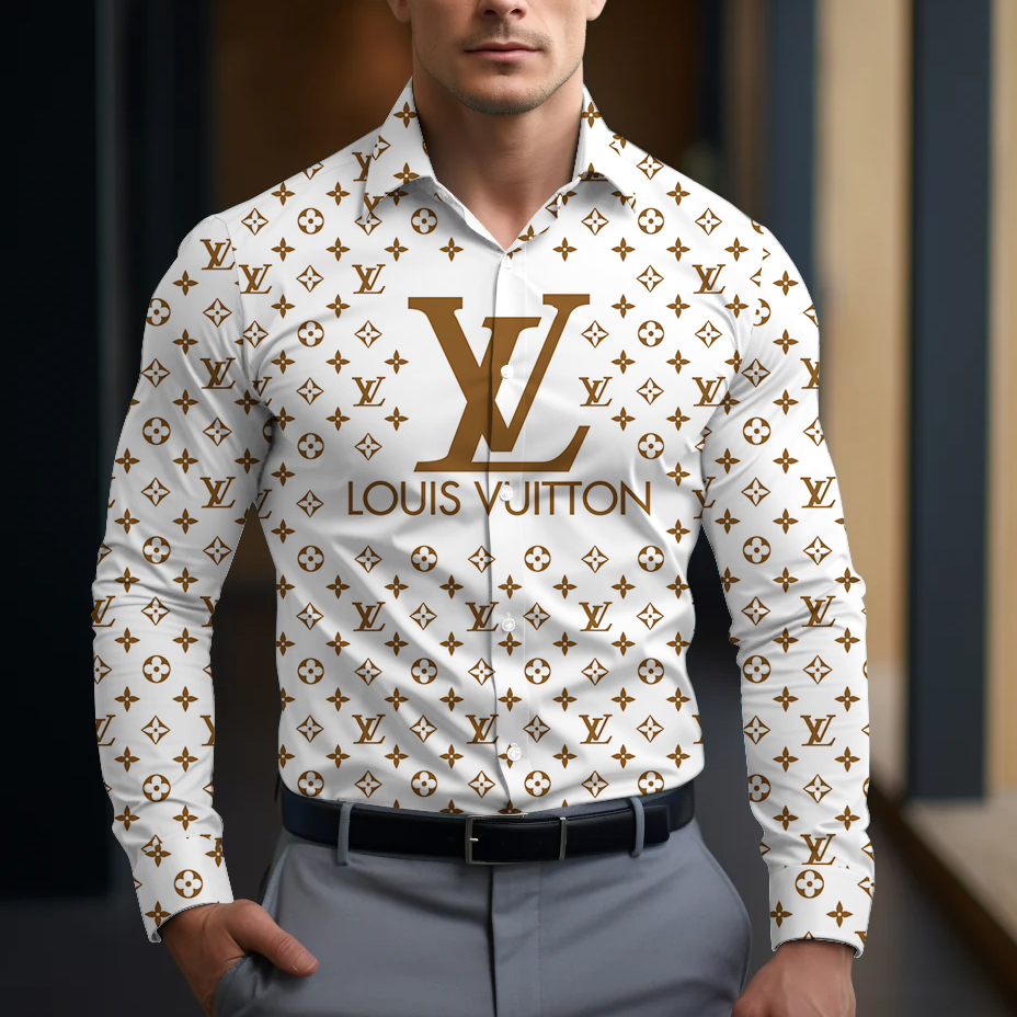 Charcoal Monogram Unisex Polo Shirt 2025