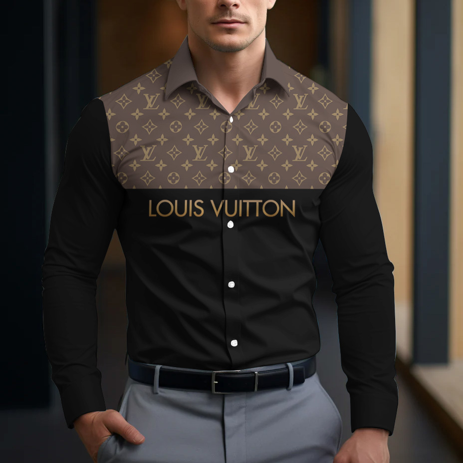 Check Panel Monogram Polo Shirt 2025