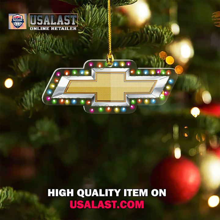 Chevrolet Statement Ornament with Colorful Lights