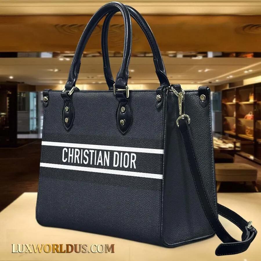 Christian Dior Black Statement Tote Luxury Lifestyle Ad