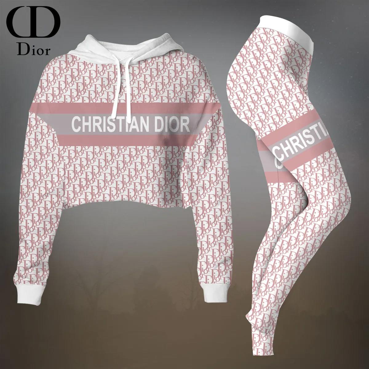 Christian Dior Cropped Tracksuit Iconic Logo Print