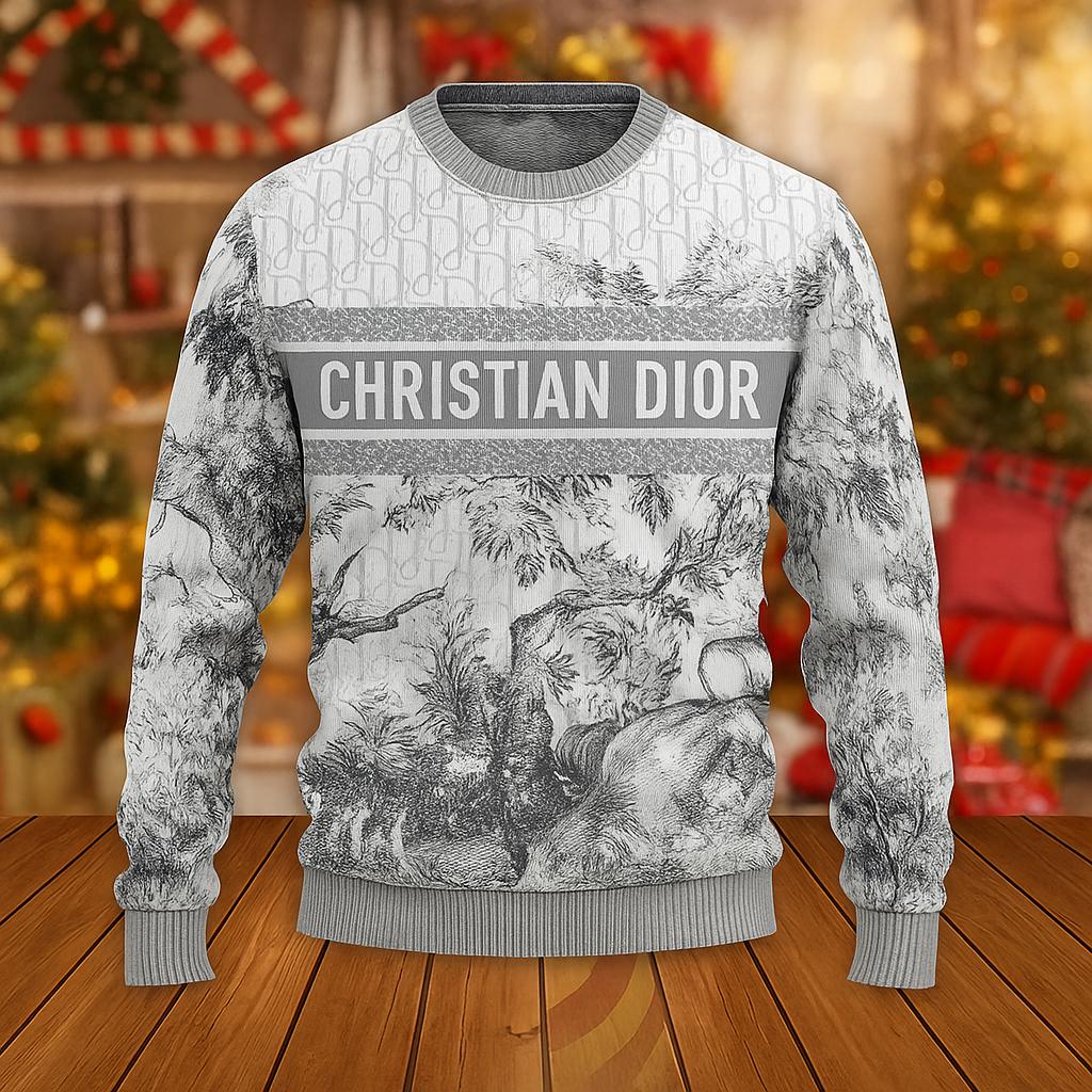 Christian Dior Forest Print Sweater