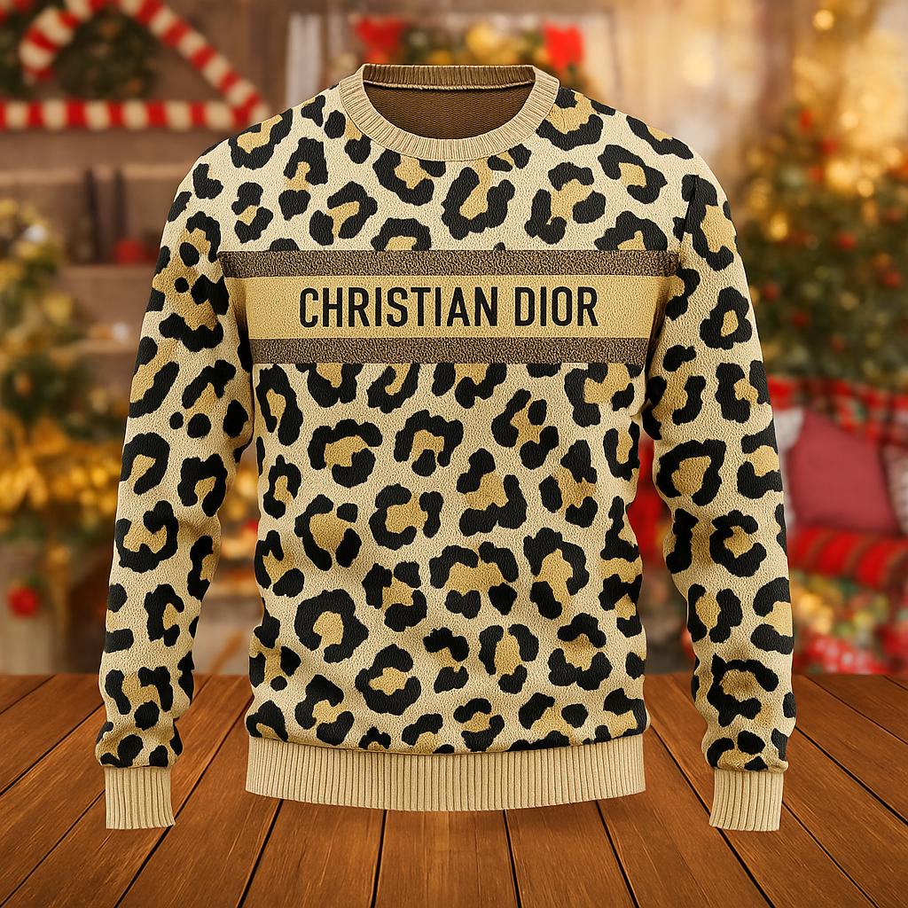 Christian Dior Leopard Sweater Modern Statement Piece