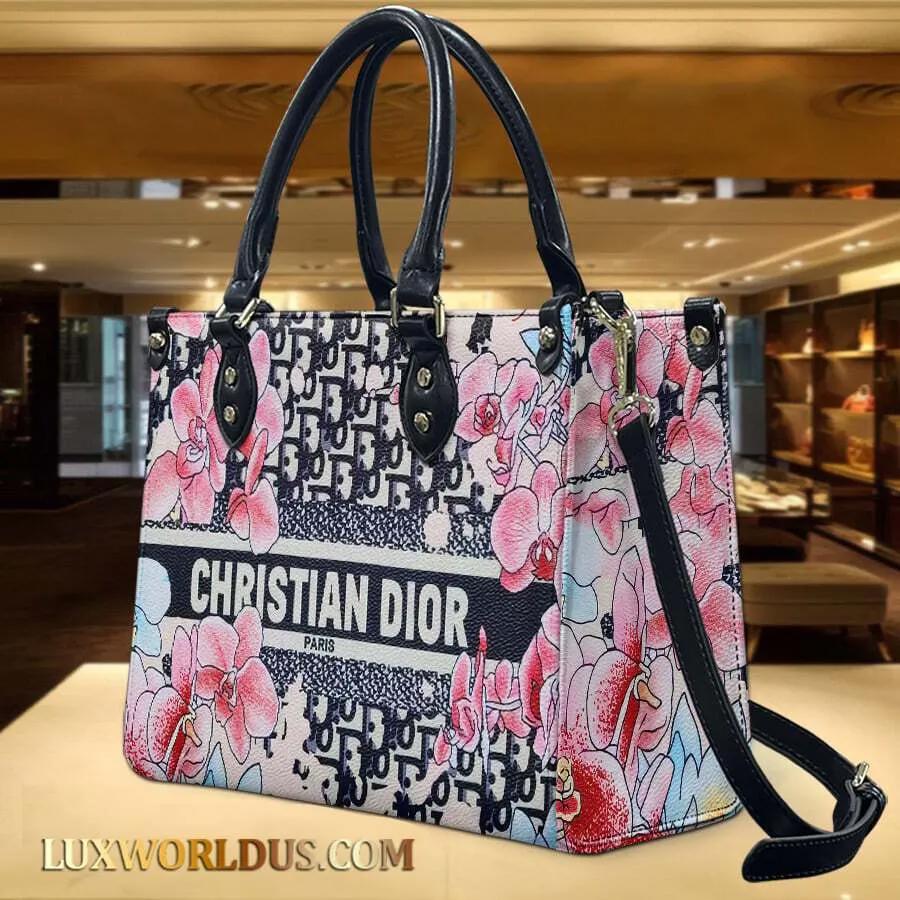 Christian Dior Orchid Statement Tote Handcrafted Chic