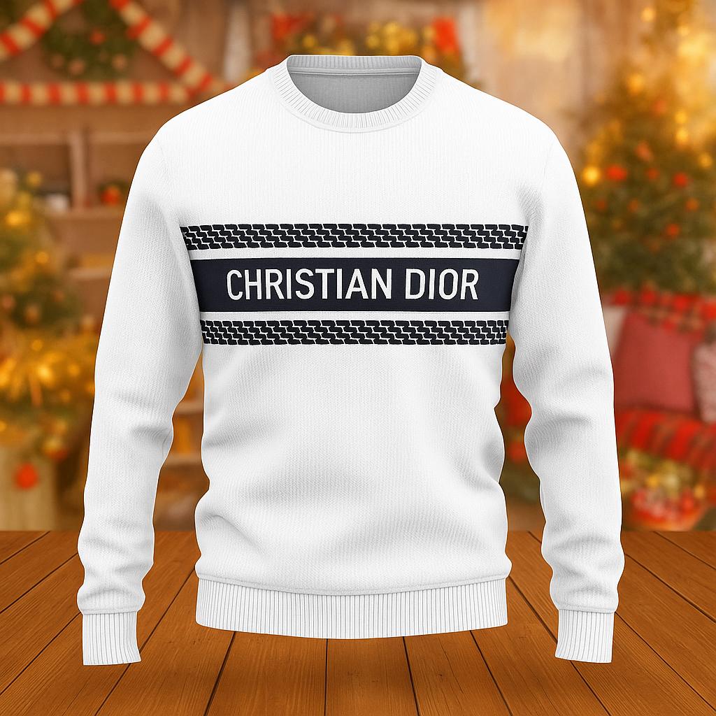 Christian Dior Statement Sweater Black and White Edition
