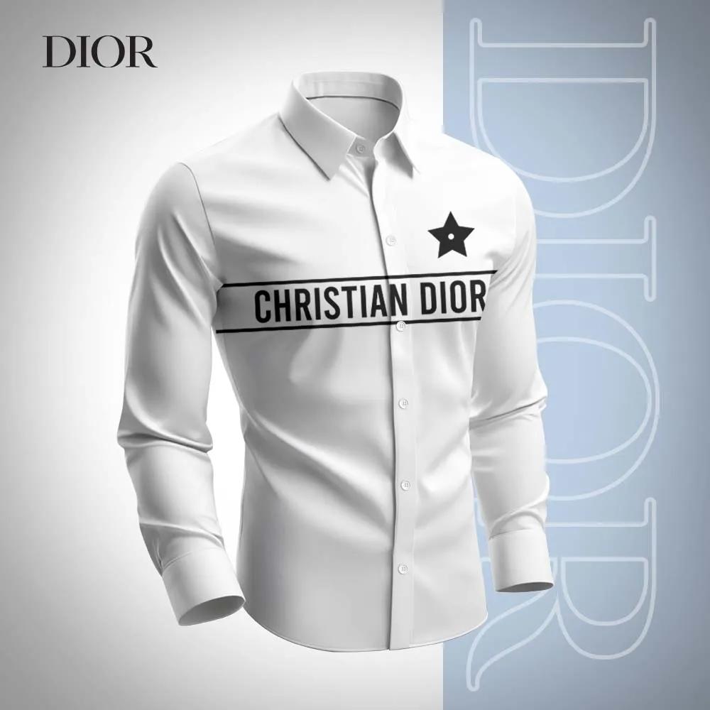 Christian Dior White Long Sleeves Shirt | Statement Luxury Branding