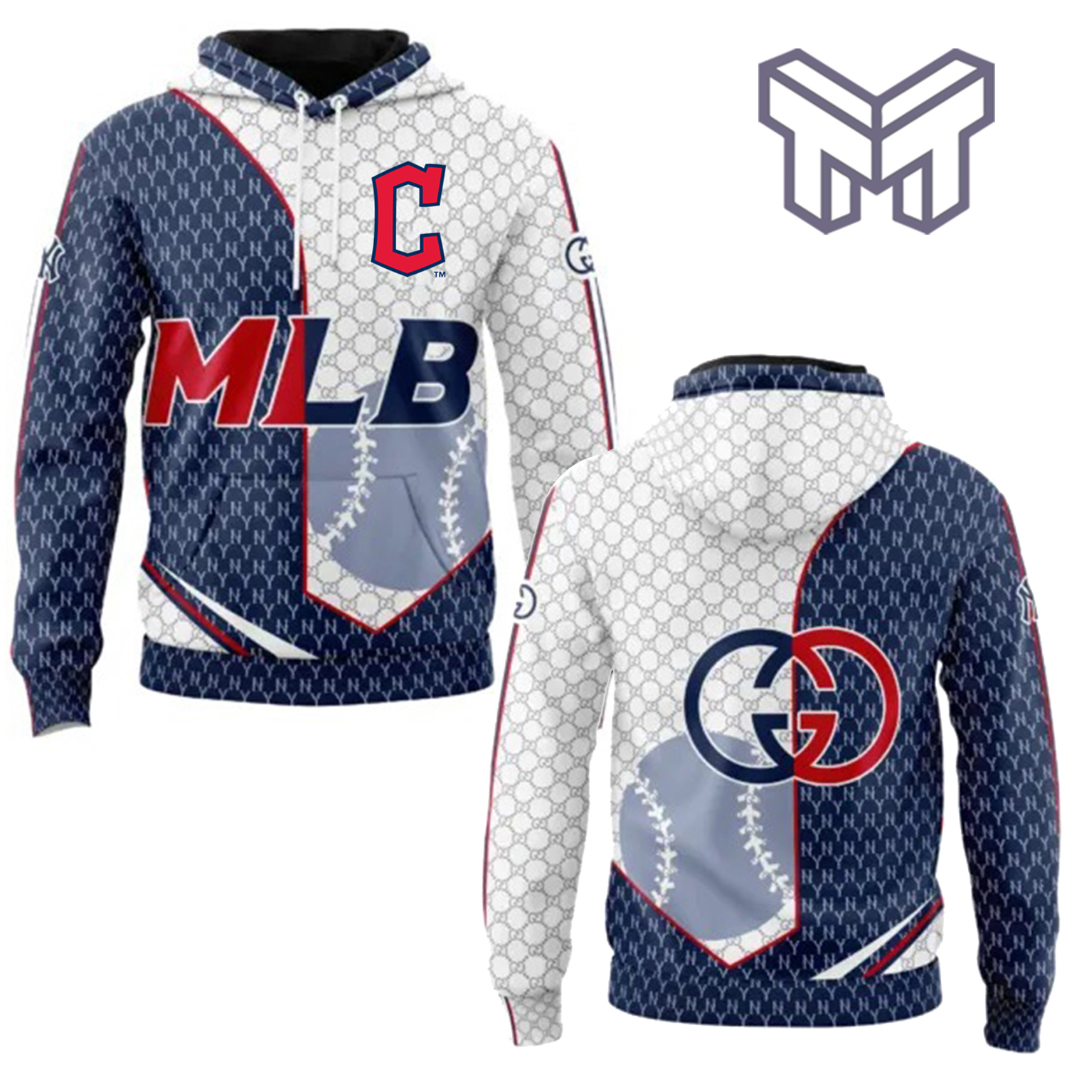 Cleveland Guardians MLB Statement Hoodie 3D