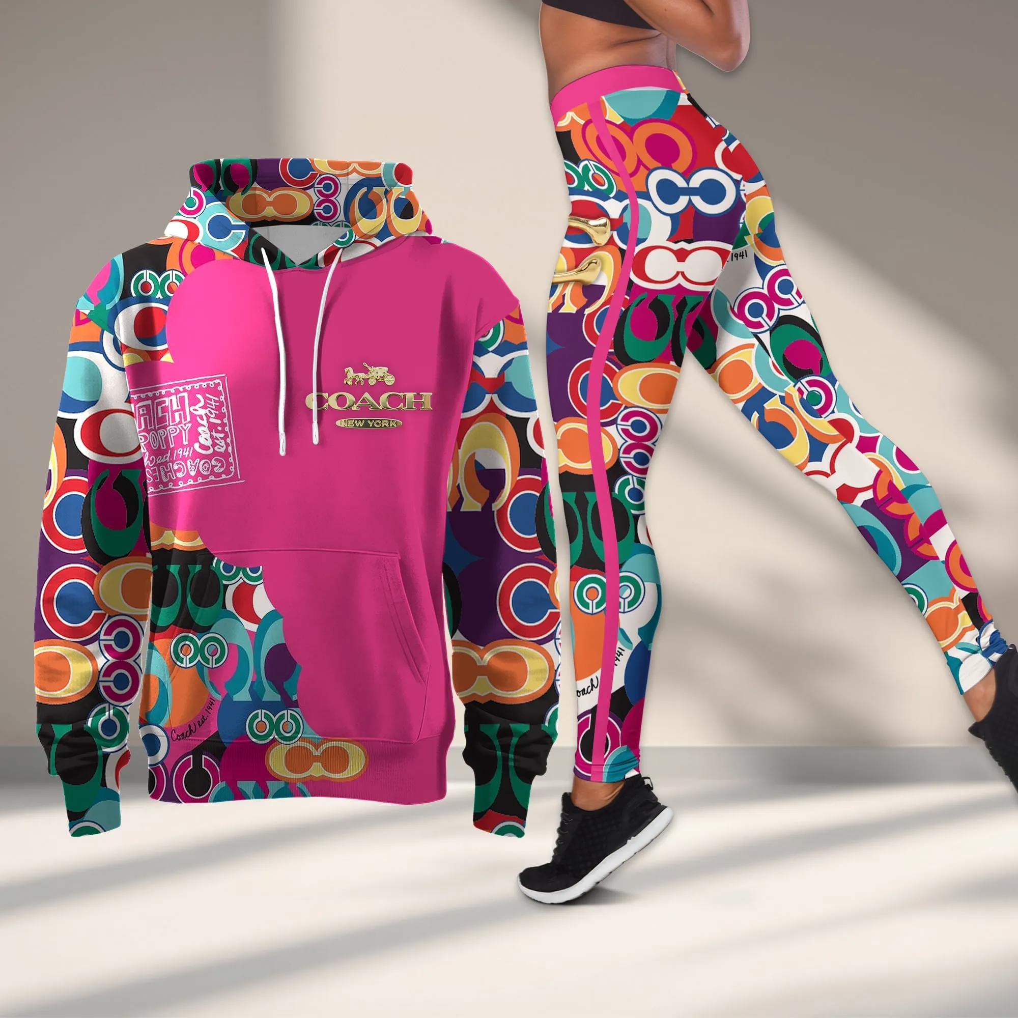 Coach Iconic Bold Statement Hoodie & Leggings Set