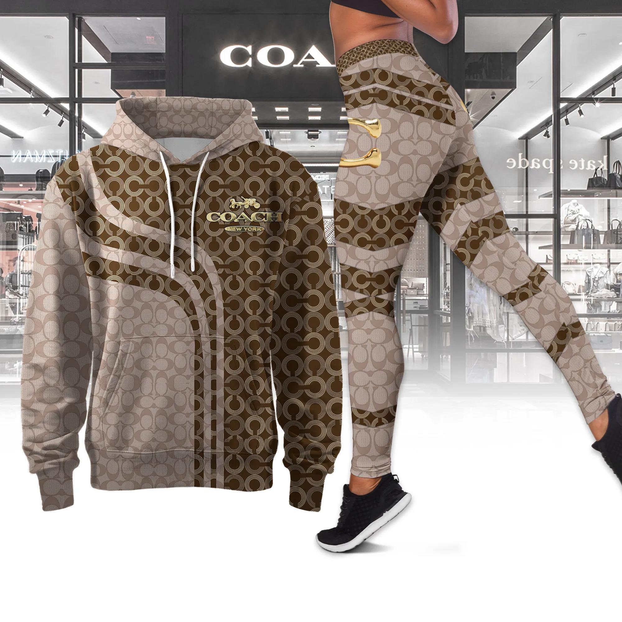 Coach Iconic Circle Print Luxe Hoodie & Leggings Set
