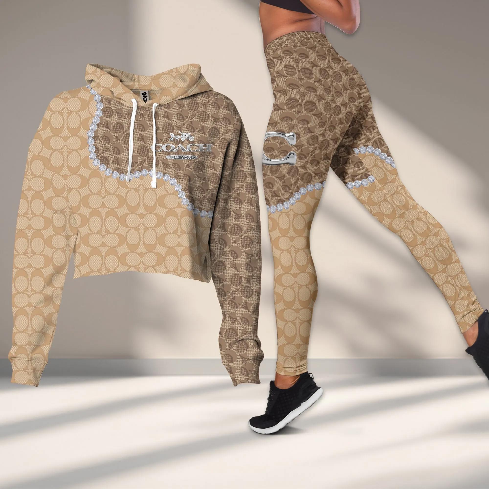 Coach Iconic Monogram Hoodie & Leggings Set