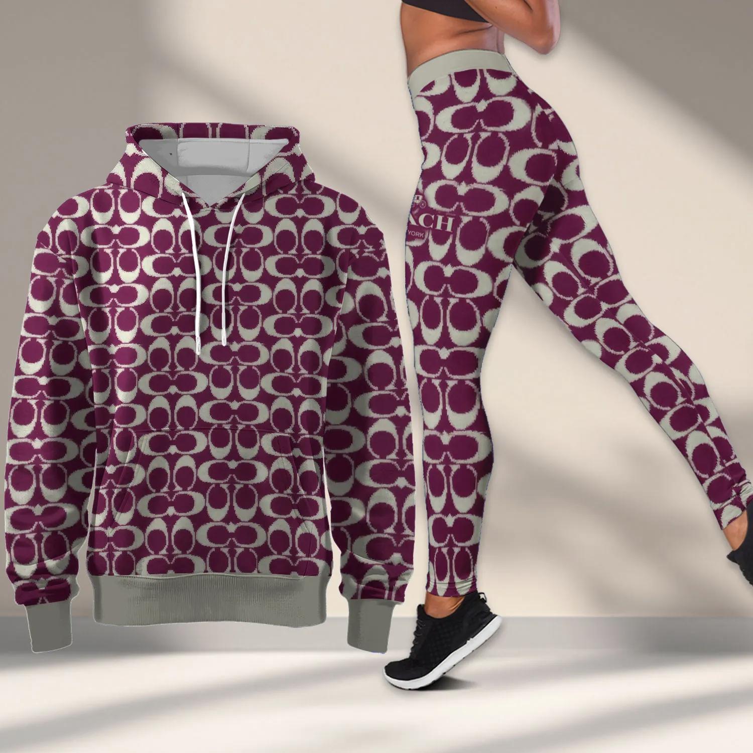 Coach Iconic Purple Statement Tracksuit Set