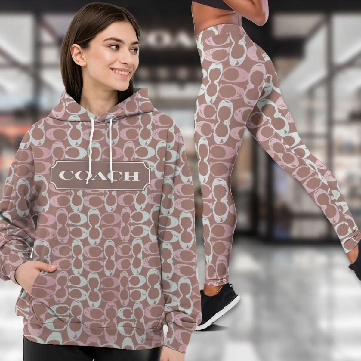 Coach Statement Leggings + Hoodie Set | Luxe Monogram Print