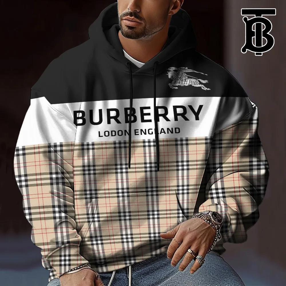 Colorblock Plaid Pullover Hoodie Unisex 2025