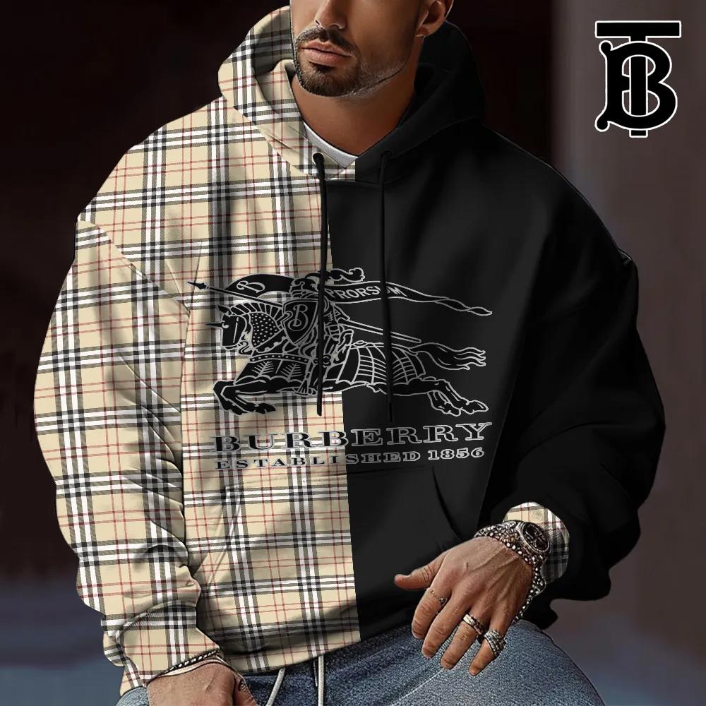 Colorblock Plaid Rider Hoodie Unisex 2025