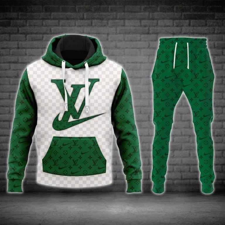 Colorblock Pullover Hoodie Unisex Forest Green Graphic 2025