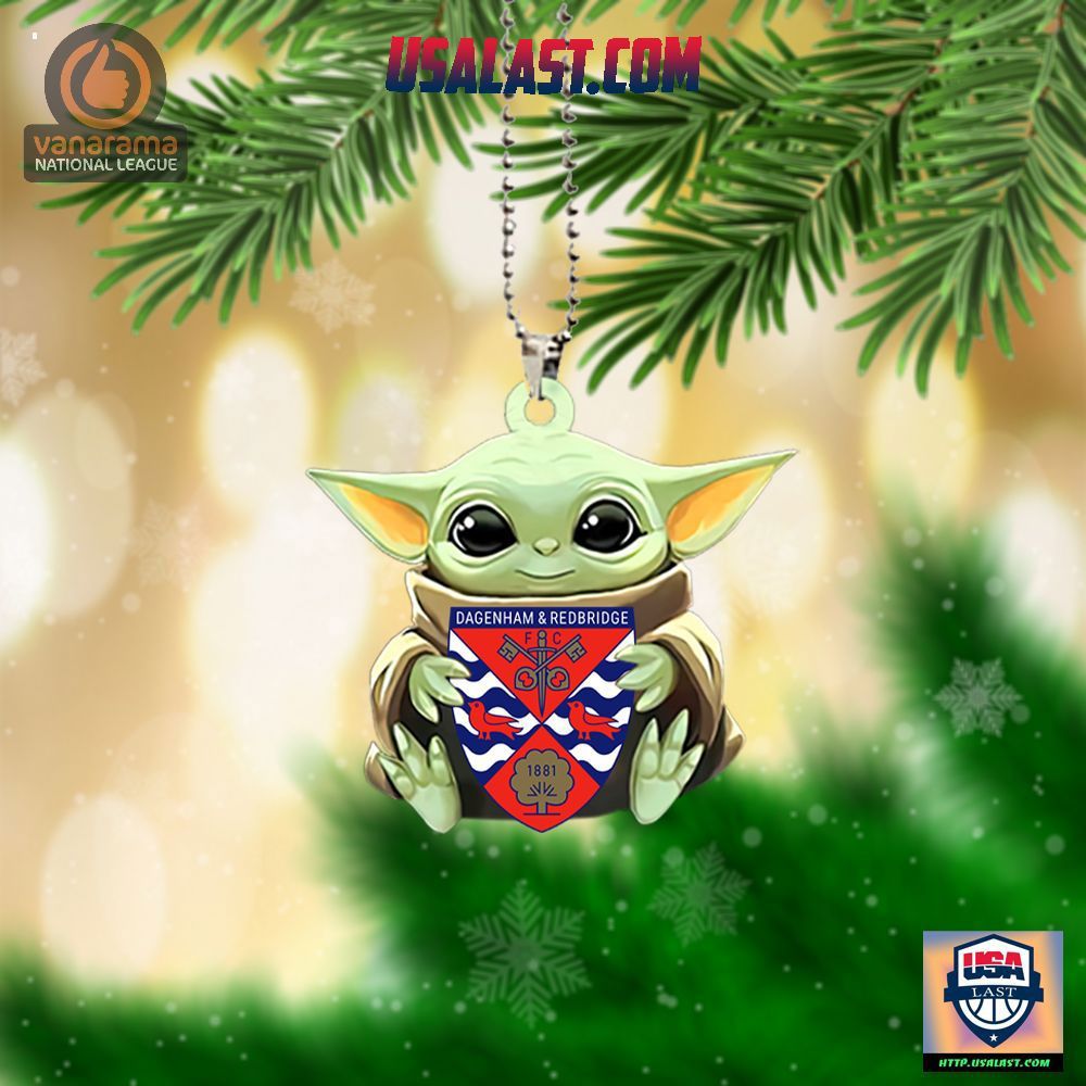 Dagenham & Redbridge FC Baby Yoda Ornament
