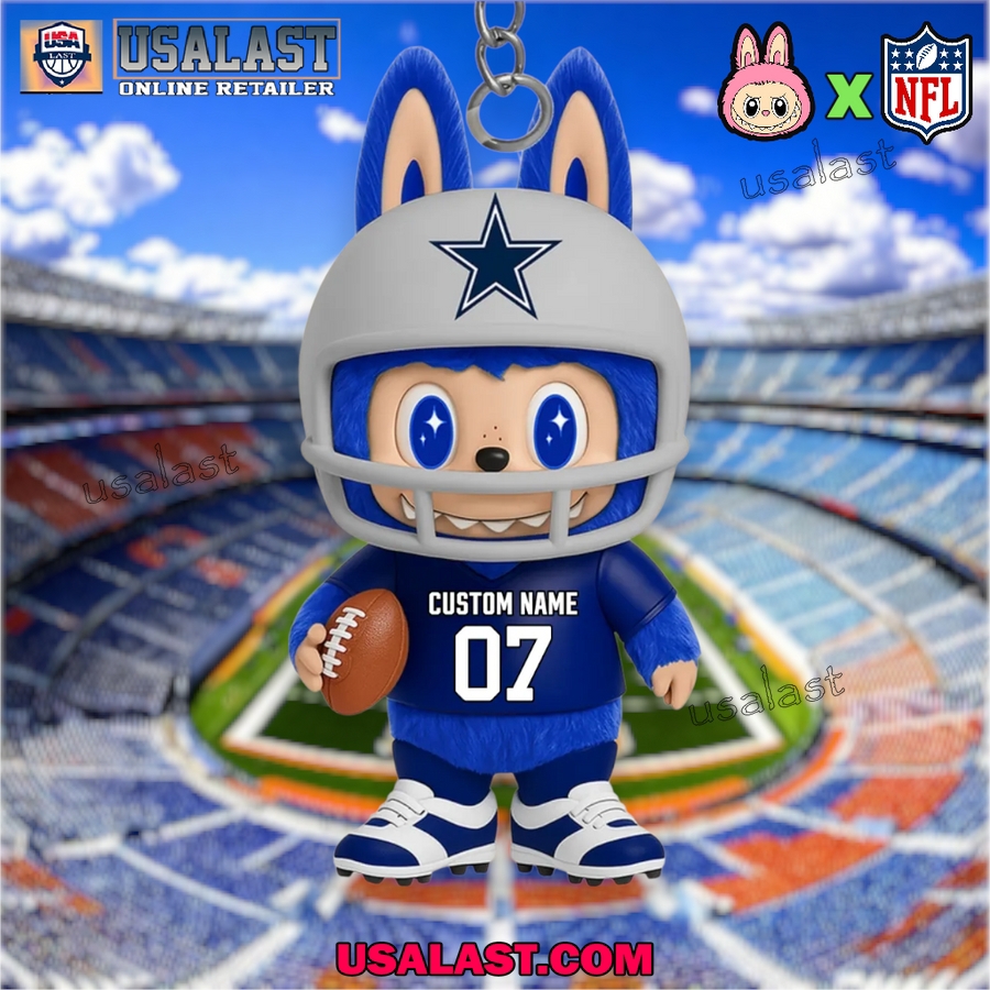 Dallas Cowboys Helmet Mascot Keychain