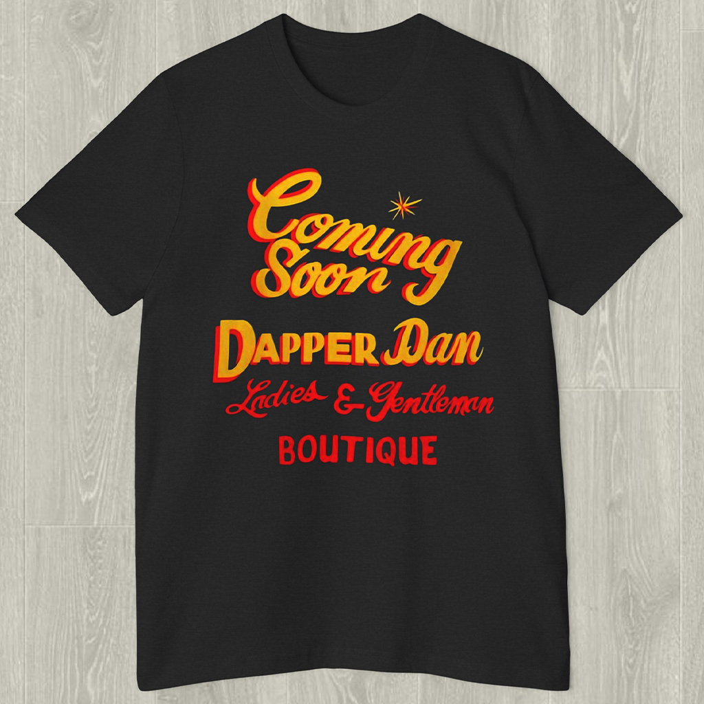 Dapper Dan Exclusive Black T-Shirt 3D Coming Soon