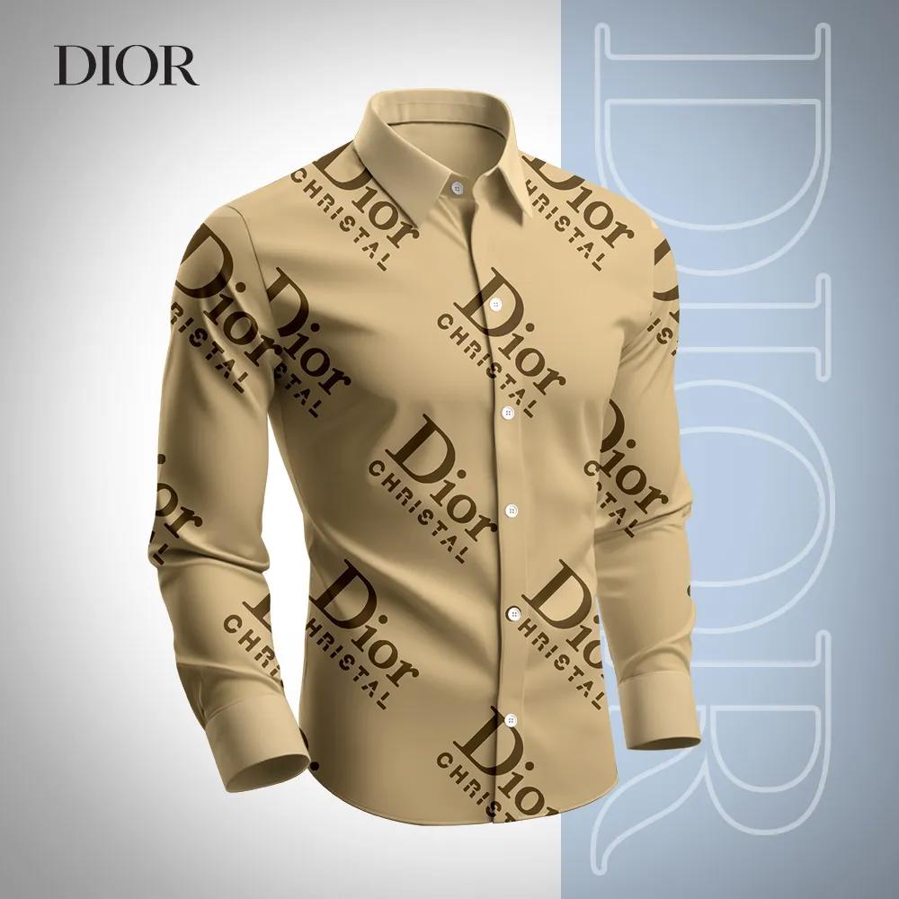Dior and Crystal Statement Long Sleeves Shirt