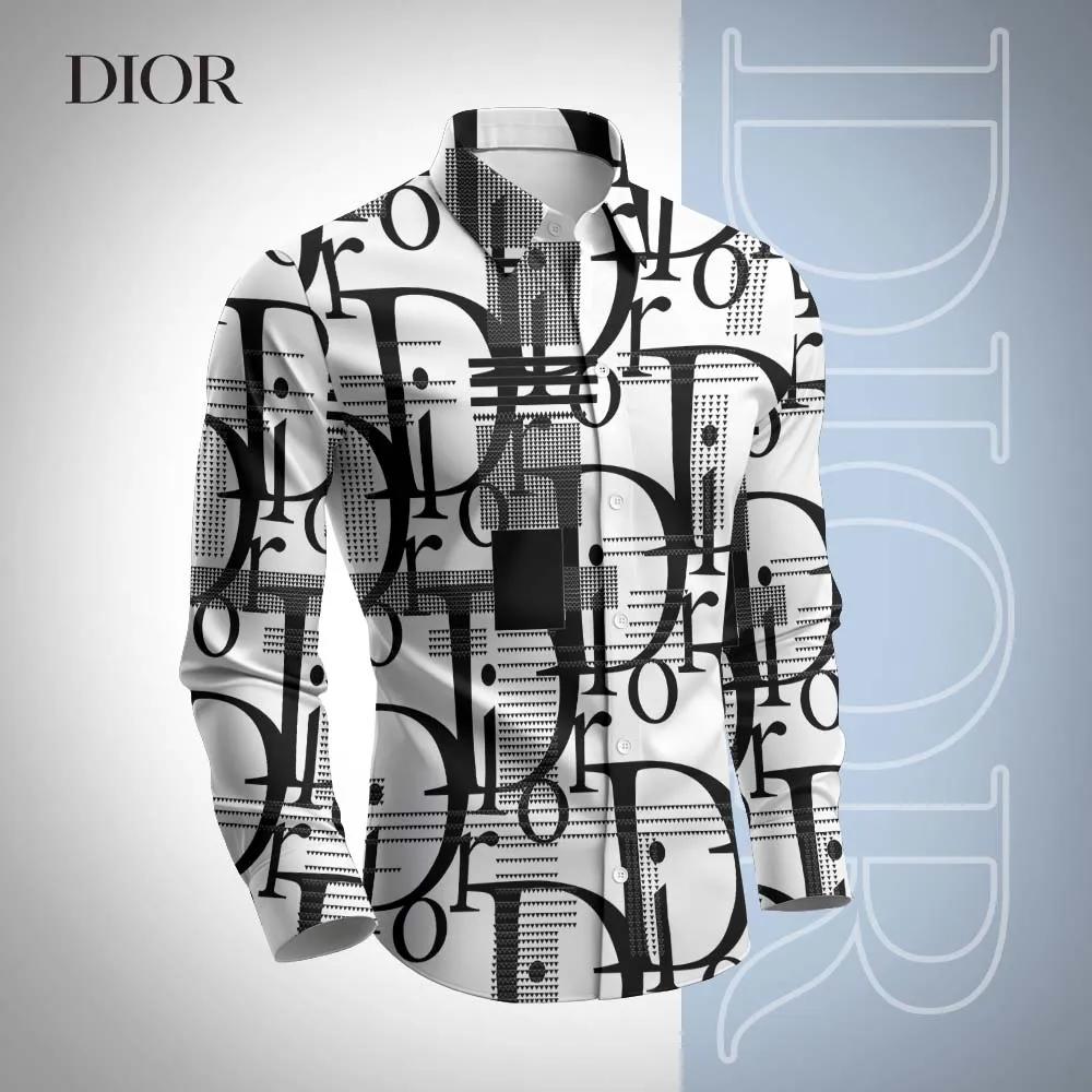 Dior Bold Statement Print Long Sleeves Shirt