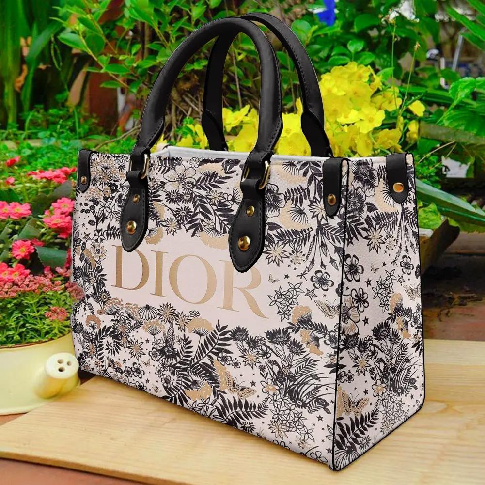 Dior Floral Canvas Shopper Bag and Elegance