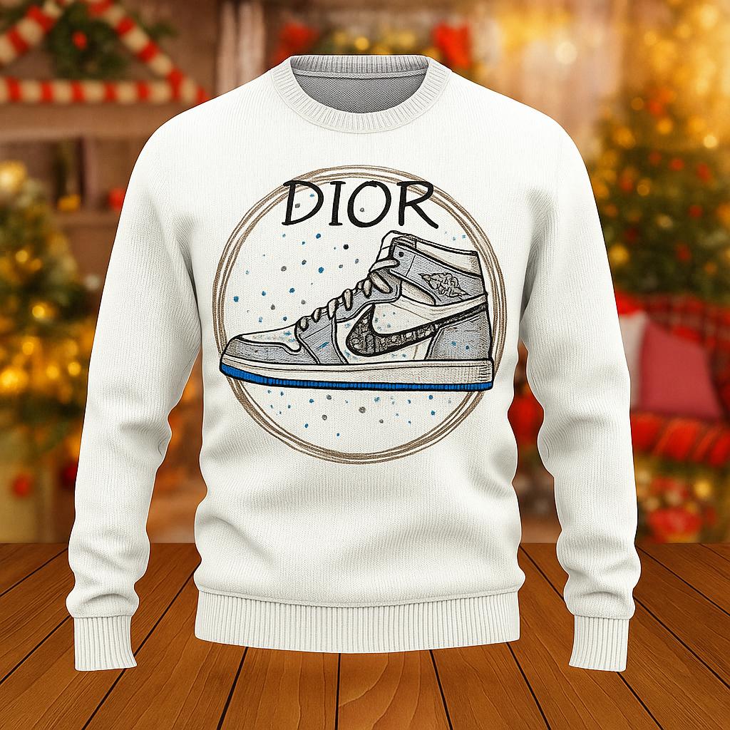 Dior Premium Sneaker Graphic Sweater