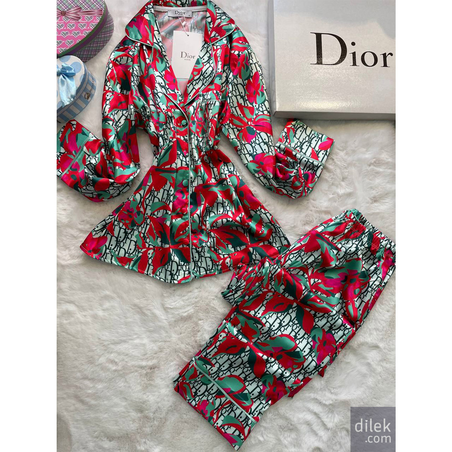 Dior Statement Silk Pajamas