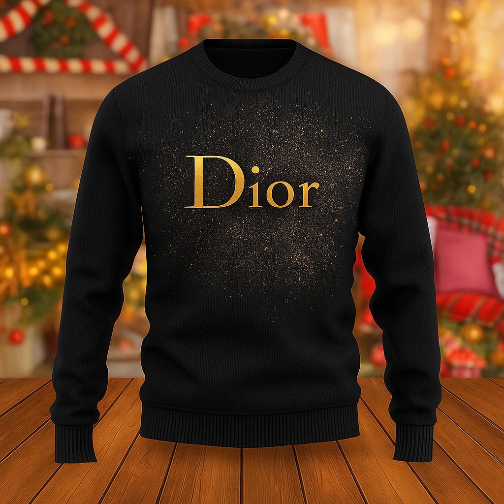 Dior Statement Sweater Black & Gold Luxe