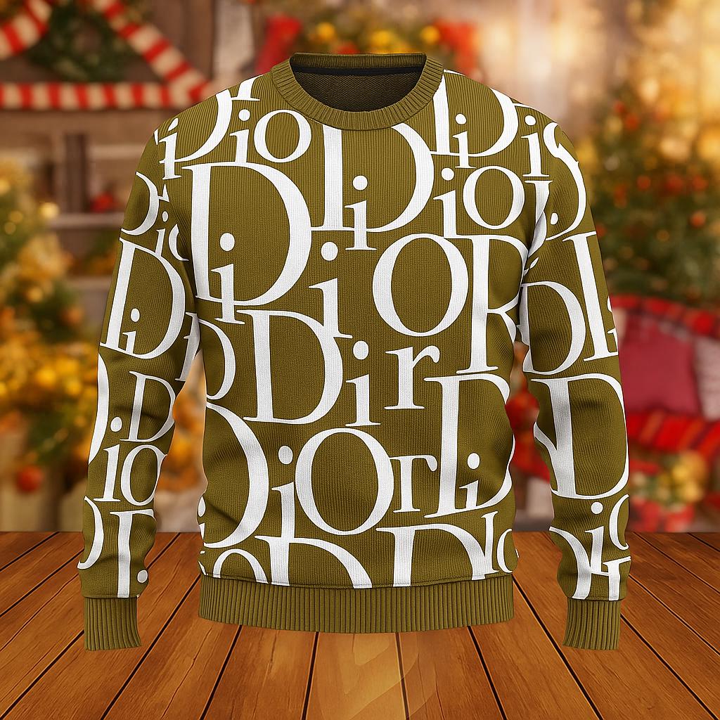 Dior Statement Sweater Green Festive Edition