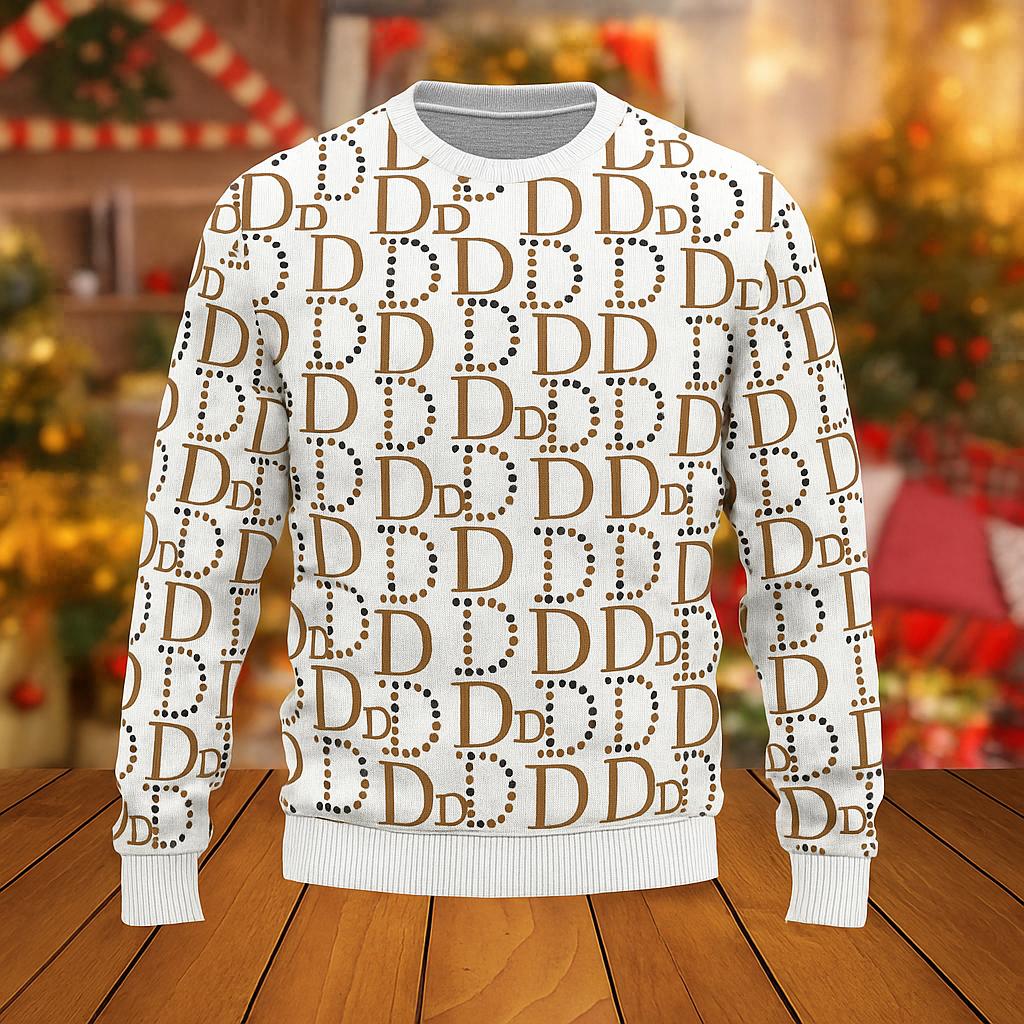 Dior Statement Sweater with Bold Lettering