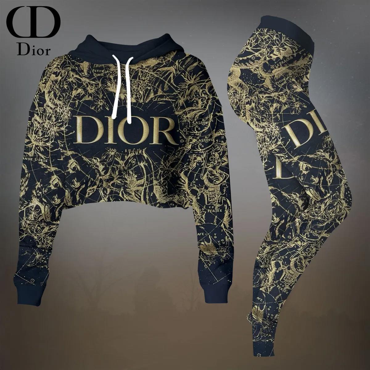 Dior's Golden Statement Sweatsuit Set