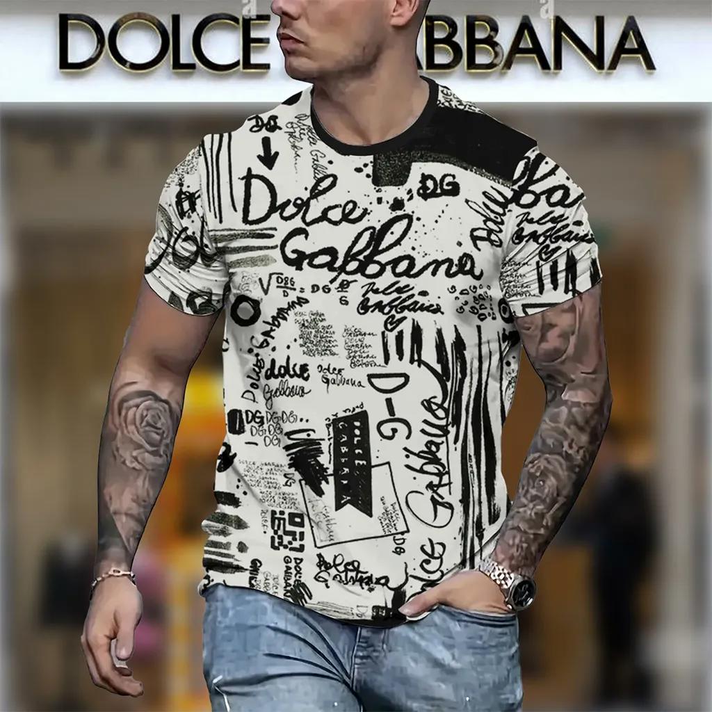 Dolce Gabbana Limited Edition Graffiti Print T-Shirt 3D