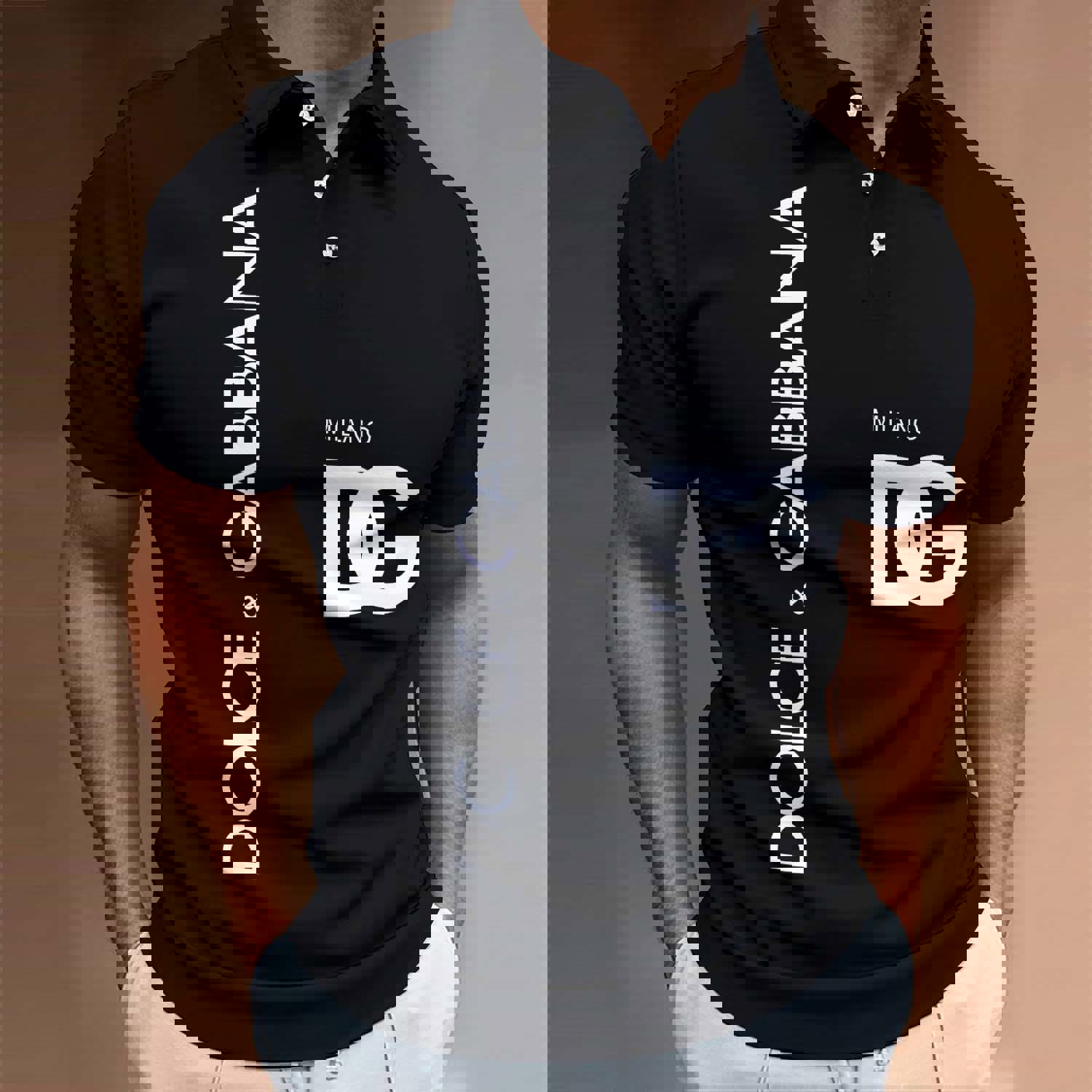 Dolce & Gabbana Luxury Polo Black Statement
