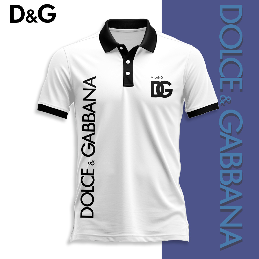 Dolce & Gabbana Statement Polo in Monogrammed Luxury White