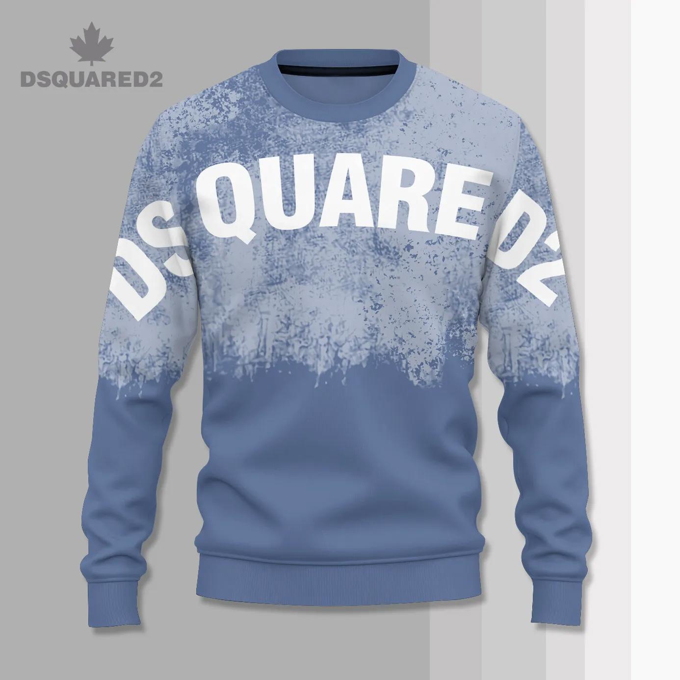 Dsquared2 Grunge Blue Statement Sweater