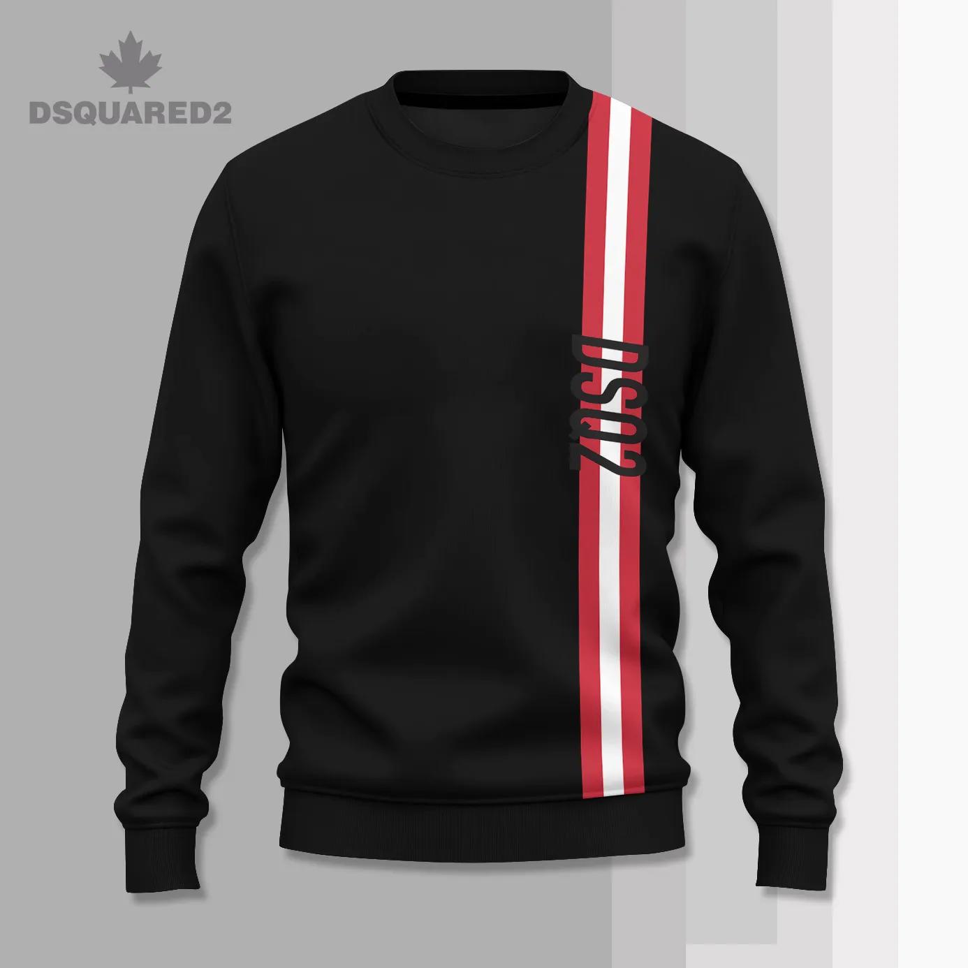 Dsquared2 Red and White Stripe Sweater