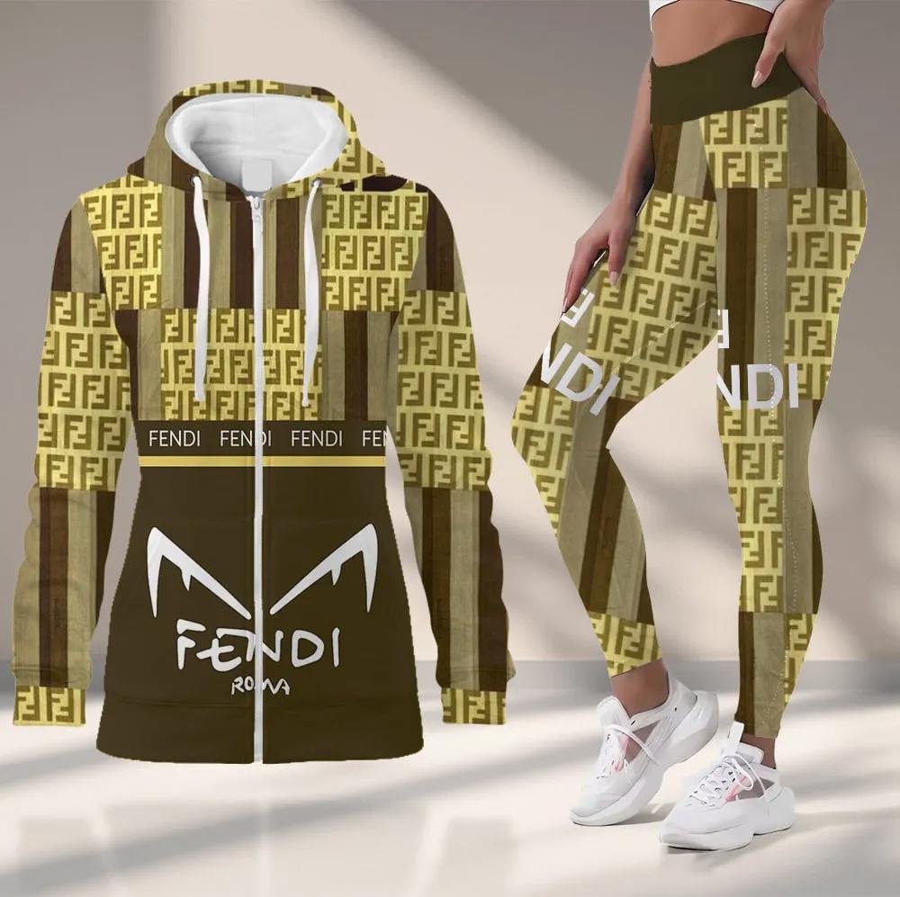 Fendi Iconic Striped Hoodie & Jogger Set