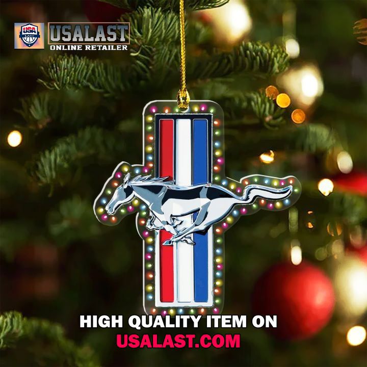 Ford Mustang Cross Ornament