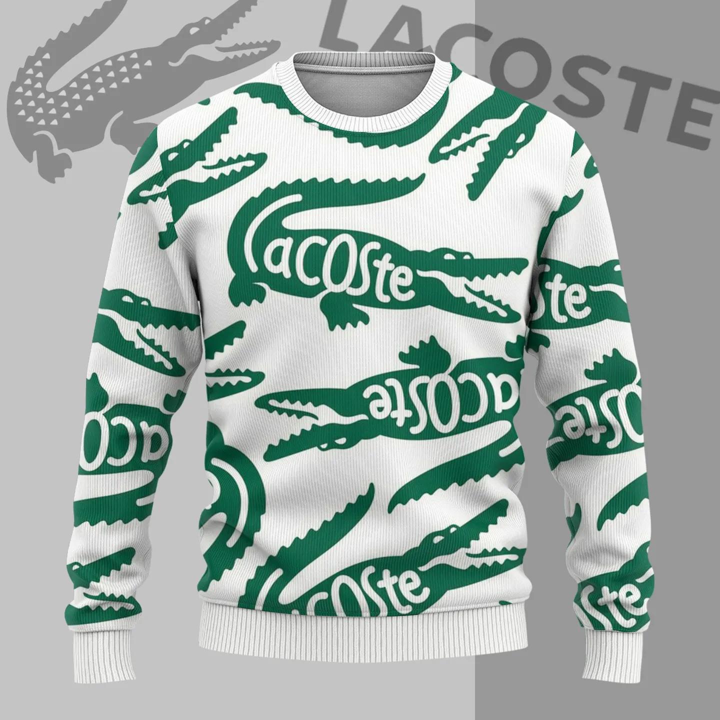 Green Crocodile Sweater by Lacoste