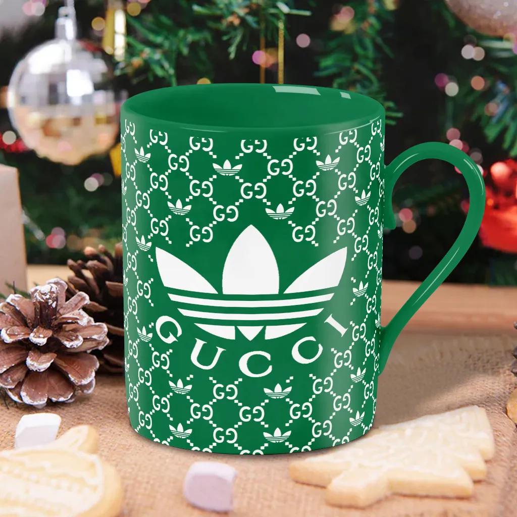 Gucci Adidas Green Ceramic Mug