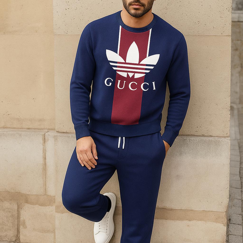 Gucci & Adidas Sweater and Pants Set – Modern Urban Look