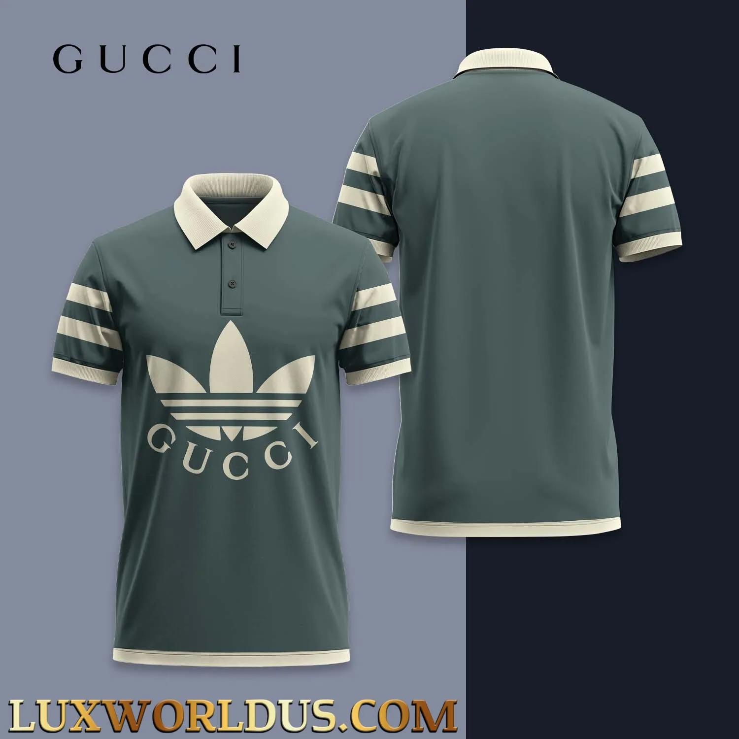 Gucci and Adidas chic polo for trendsetters