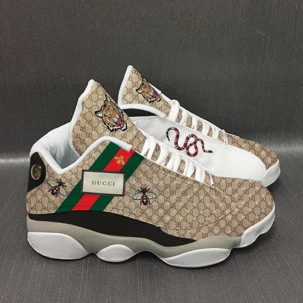 Gucci and GG Embossed Jordan 13 Sneaker