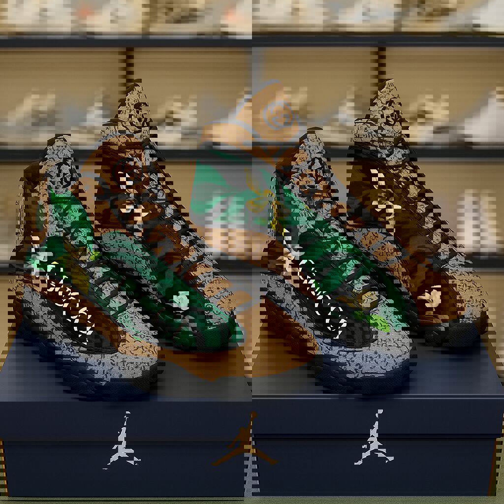 Gucci and Monogram Jordan 13 Sneaker High Top Luxury Edition