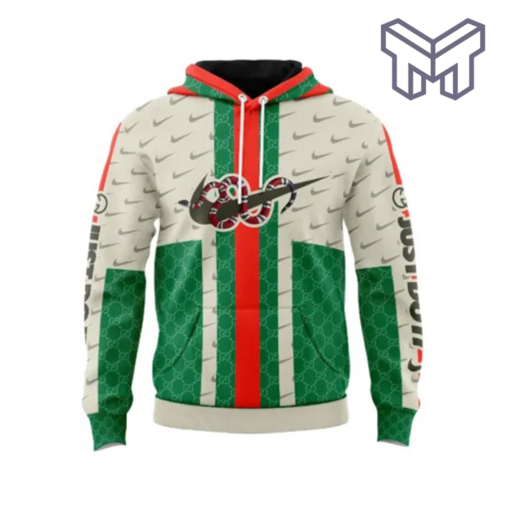 Gucci and Nike Hoodie 3D in Iconic Bold Style